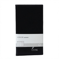 Carnet en cuir PU 48K, 92*172mm, 48 feuilles lignées, couverture rigide, agenda professionnel, 300 pièces/carton, vente en gros