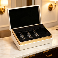 Mini flacons pulvérisateurs en verre transparent vides de 3 ml, 5 ml, 10 ml pour parfum de poche avec emballage de luxe en boîte noire en papier