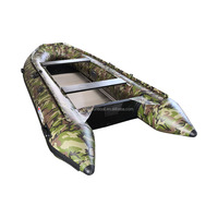 Bateau pneumatique FREESUN de 12 pieds de haut, de haute qualité, avec plancher en aluminium, pour eaux vives, mer, océan, bateau en PVC, bateau camouflage.