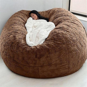 Housse de pouf géant en mousse à mémoire de forme de 7 pieds, grande housse de canapé-lit pour salon - Product Image 6