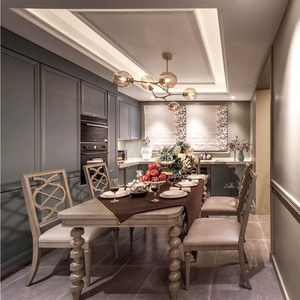 Di alta qualità di <span class=keywords><strong>arte</strong></span> della decorazione di disegno elegante <span class=keywords><strong>quadrato</strong></span> in legno tavoli e sedie set da pranzo di lusso - Product Image 3
