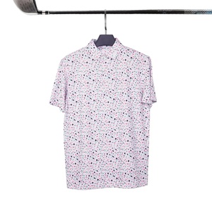 เสื้อกอล์ฟผู้ชายแบบแห้งเร็ว ลายพิมพ์ซับลิเมชั่น แขนสั้น ผ้าถัก ระบายอากาศได้ดี สำหรับฤดูร้อน ผลิตตามแบบ OEM ดีไซน์เองได้ ผลิตจากโพลีเอสเตอร์ 88% สแปนเด็กซ์ 12% - Product Image 5