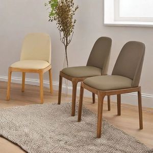 Chaise de salle à manger d'hôtel la plus vendue, en bois massif, écologique, imperméable, mobilier de salle à manger moderne pour salon ZN 493 - Product Image 1