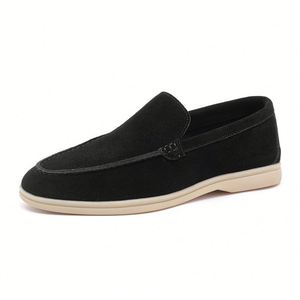 Mocasines HLT Clásicos y Cómodos de Piel Sintética para Hombre MS-8253-1, Duraderos, con Punta Redonda, para Todas las Temporadas, Estilo Casual, Sin Cordones - Product Image 3