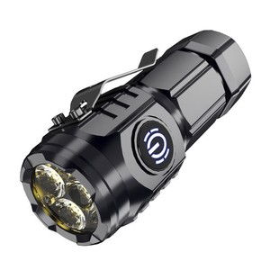 Nouvelle Lampe Torche Mini Canon à <span class=keywords><strong>Trois</strong></span> Yeux Haute Luminosité Longue Portée Rechargeable à Clipser sur Casquette, Étanchéité IP65, Portée de 100-200m - Product Image 6