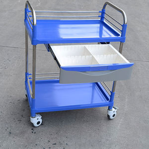 EM-ET129 פלדה פלדה טרולי טיפול נייד עגלת עגלות - Product Image 2