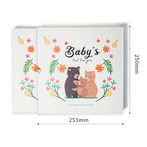 Journal d'étape <span class=keywords><strong>mensuel</strong></span> neutre avec couverture personnalisable Boîte-cadeau en papier pour <span class=keywords><strong>album</strong></span> <span class=keywords><strong>photo</strong></span> de bébé - Product Image 1