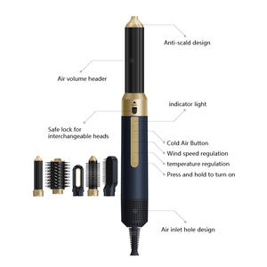 6 In 1 <b>Hair</b> <b>Dryer</b> With Brushless Motor 110000 Rpm Professional Salon Tool For Styling And Straightening - Product Image 4
