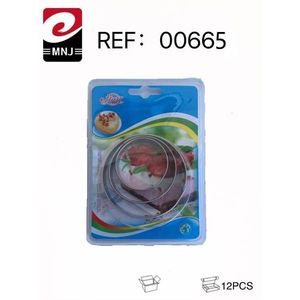 Round Cake Mold Set 12Pcs Stainless Steel Baking Tools For Cake Making - Product Image 3