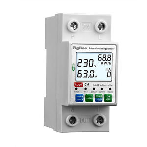 TY-ARZ-63 Compteur d'énergie ZIGBEE avec protection contre les surtensions et les sous-tensions, relais, disjoncteur, compteur de puissance, Smart Life, Maison Intelligente - Product Image 1