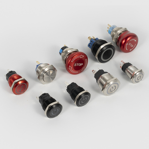 Interrupteur à bouton-poussoir momentané en laiton IP65 de 22 mm, 1NO NC, avec capuchon de borne verrouillable - Product Image 3