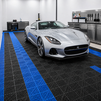 Dalles de sol de garage modernes modulaires colorées à emboîtement, tapis de sol en plastique imperméables et écologiques pour atelier