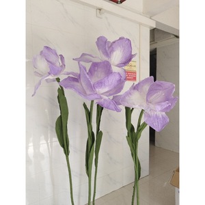 Gros Artificiel Fait Main Grand Stand Bouquet <span class=keywords><strong>Iris</strong></span> Géant Fleur pour la Décoration de Fête - Product Image 3