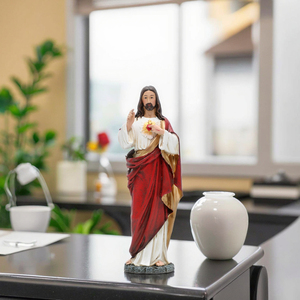 Cổ <span class=keywords><strong>3D</strong></span> Thánh Cha Jesus Christ thánh tim Công Giáo Tôn Giáo vẽ tay biểu tượng nhựa <span class=keywords><strong>Christian</strong></span> mô hình nghệ thuật mô hình - Product Image 1