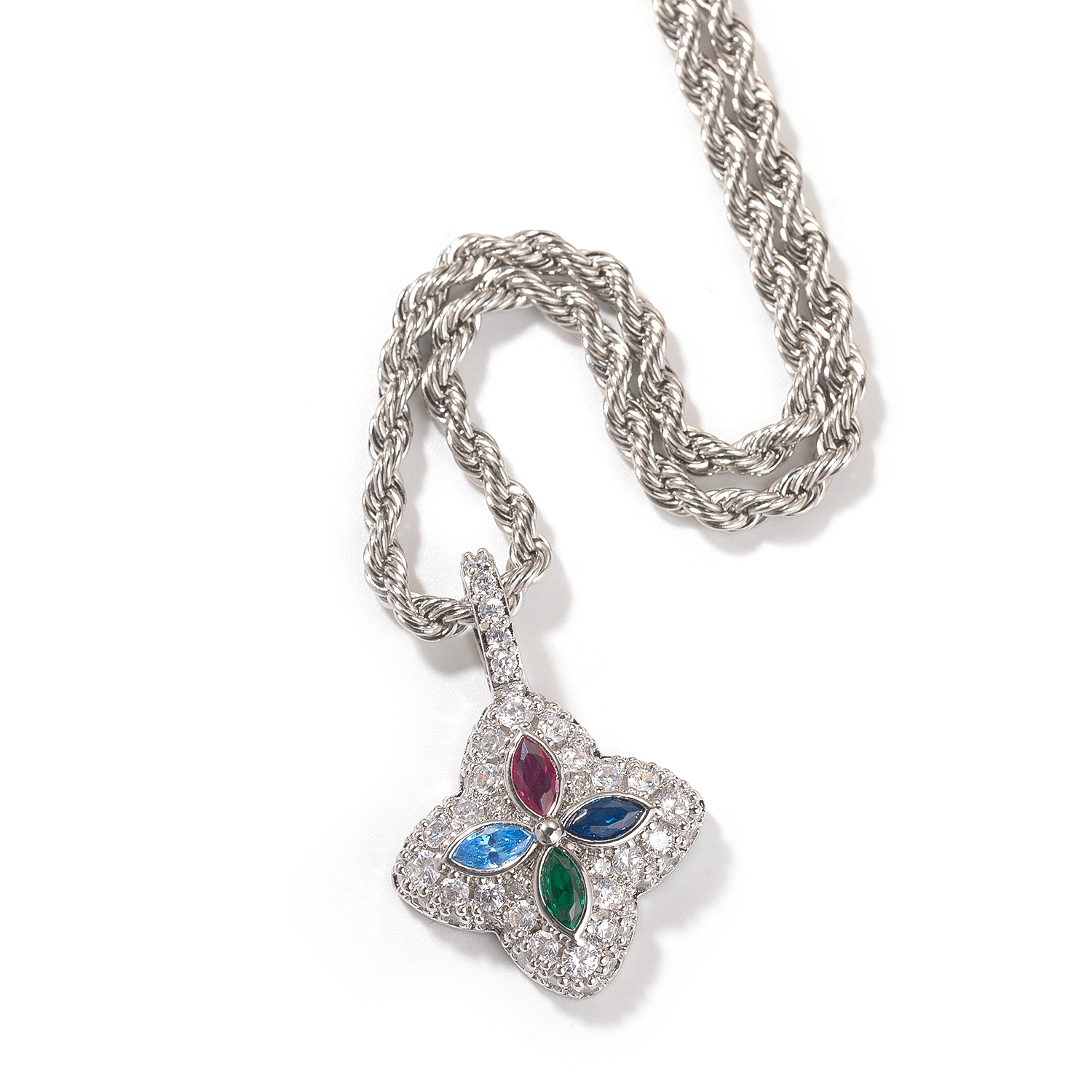 Silver+Colorful CZ