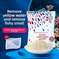 Tablettes de purification d'eau à charbon actif pour aquarium, média filtrant éliminant les traces jaunes et les odeurs, petits sachets