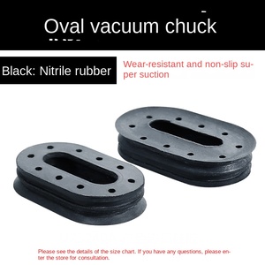 Ventouse sous vide poreuse ovale antistatique résistant à l'usure accessoires de manipulateur pneumatique industriel tuyaux en caoutchouc - Product Image 2