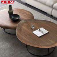 Table basse moderne en métal table basse de meubles de maison en bois pour le salon