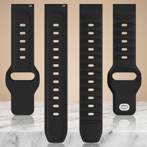 Bracelet de montre universel en silicone 20 mm 22 mm pour Samsung Galaxy Watch6 5, Huawei Watch GT2, Garmin <span class=keywords><strong>Forerunner</strong></span> 255 <span class=keywords><strong>245</strong></span> - Product Image 4