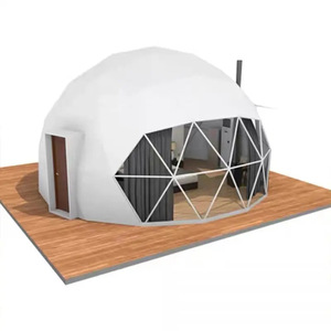 Tenda Kubah Geodesik Mewah Transparan untuk Glamping Luar Ruangan, Kapasitas 6-8 Orang, Berkualitas Tinggi, Dilengkapi Kamar Mandi untuk Pesta - Product Image 1