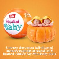 Nouvelle Offre Limitée Automne Halloween : ZURU My Mini Baby Pumpkin Patch – Figurine Surprise en Boule