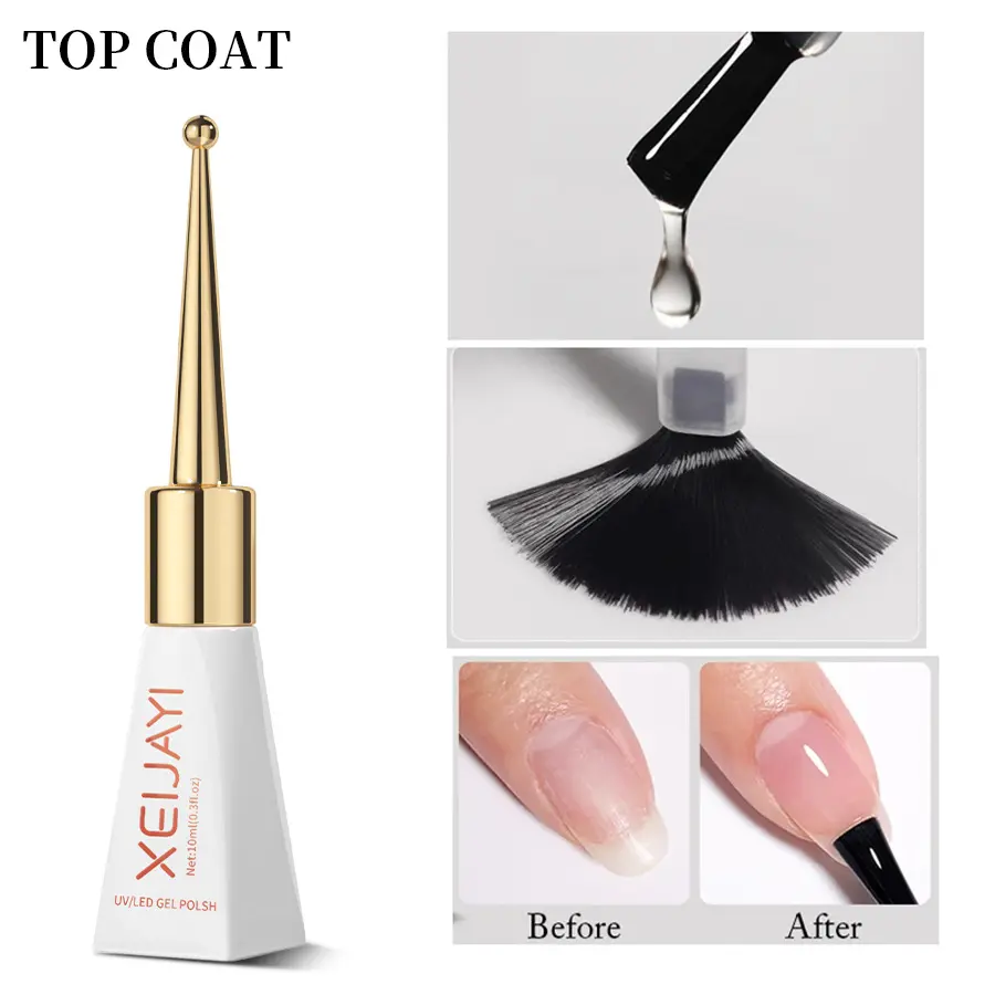 Top Coat Quality UV Nail Polish Soak Off Base Gel Functional Gel No-Wash Manicure Set Super Bright Therapy Gel Nail Suppliers