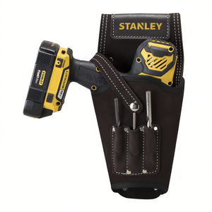 Estuche de cuero Stanley para taladro con bolsillos para herramientas, para taladros inalámbricos y brocas - Product Image 2