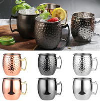 Nouveauté : Tasses à bière Moscow Mule en cuivre, tasse à bière en cuivre antique martelé, tasse Moscow Mule pour la bière