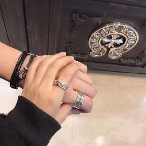 Anillo de Pareja Corazón de la Eternidad, Anillo Retro Ancho y Estrecho de Piedra Natural y Cristal, Banda Gótica Vintage a Juego para Hombre y Mujer - Product Image 3