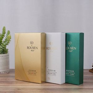 Produce Gold Luxury Reverse UV Spot Frosted Paper Soap Cosmetic Packaging Box - Product Image 1