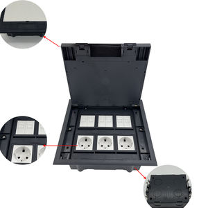 Tomacorriente Eléctrico Empotrado en el <span class=keywords><strong>Suelo</strong></span> de 110V-250V, <span class=keywords><strong>Caja</strong></span> de <span class=keywords><strong>Suelo</strong></span> Impermeable de ABS - Product Image 4