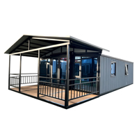 Maison préfabriquée étanche de 20 pieds ou 40 pieds, portable, avec 2, 3 ou 4 chambres, extensible, en conteneur, pour l'extérieur