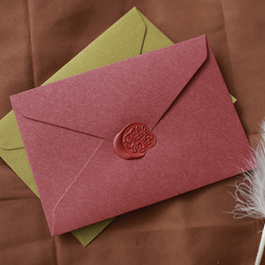 Enveloppe de style rétro européen Logo de marquage à chaud personnalisé pour carte d'invitation de festival de la mi-automne Papier intérieur blanc artistique - Product Image 2