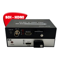 Extensor de Fibra Óptica 3G SDI, Conversor de Video HD1080P, Puerto IP FTTH de 1 Canal