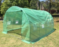 Grande serre tunnel autoportante 4x3x2m avec couverture en PE renforcé résistant aux UV et structure en acier galvanisé pour culture de plantes