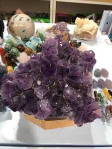 Lizhen — cristaux de guérison de grande taille, feng shui, grappe de quartz naturel, géode d'améthyste violette, pour décoration de la maison, nouvel arrivage - Product Image 5