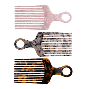 Petit peigne à cheveux bouclés faits à la maison, 1 pièce, joli accessoire de coiffure, en acétate plastique, <span class=keywords><strong>afro</strong></span>, rose, mince, pour femmes, 890165 - Product Image 3