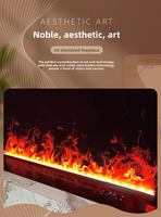 Chimenea de Vapor 3D con Control Remoto y Táctil, Chimenea de Vapor Segura sin Humo para el Hogar y Diseño de Interiores Comerciales