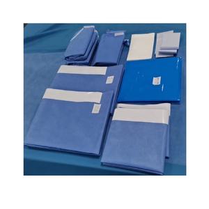 Kit bedah Universal/paket dasar Universal/tirai kepala/tirai kaki dengan pita dua sisi sekali pakai bukan tenunan paket bedah - Product Image 4