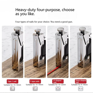Pistolet à clous et <span class=keywords><strong>agrafeuse</strong></span> manuel 4-en-1 de qualité industrielle et DIY, longueur de clou 4-16 mm, pour le travail du bois domestique, les cadres photo et le meublement - Product Image 5