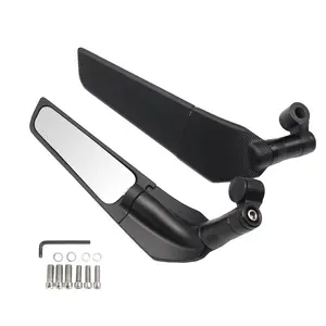 Motorcycle Mirror Black Rear View Mirror Universal Fixed Wing Electric Vehicle