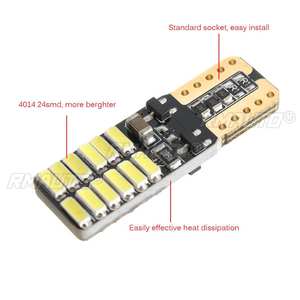 10 Bombillas LED Canbus T10 4014 para Interior de Coche, Luces de Instrumentos, Diodos para Automóvil, Lámparas de Posición Blancas 12V 24V - Product Image 5