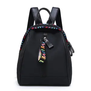 Nouveau Double sac à bandoulière femmes Nylon imperméable Oxford tissu loisirs voyage en plein air femmes sac à dos étudiant sac d'école
