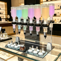Distributeur automatique de parfum 12 bouteilles, machine de distribution manuelle de parfum pour bar à parfums chimiques, présentoir pour remplissage d'huiles liquides