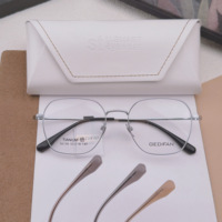 Nuevo Marco de Lentes Metálico Poligonal 2025, Multicolor Opcional, Moderno y Versátil, Estilo Influencer de Internet 56106