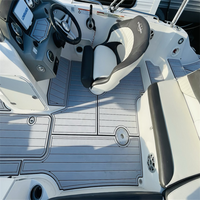Tapis de pont en mousse EVA imitation teck pour plateforme de bain et cockpit de bateau 2021 Stingray 192 SC, style SeaDek MarineMat, auto-adhésif