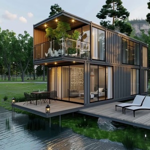 บ้านสำนักงานเคลื่อนที่แบบพับได้ขนาดเล็กหรูหรา 20 ฟุต/40 ฟุต - Product Image 2