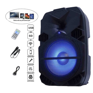Jumboaudio jps5515ba 1100W 15 "Powered karaoke Bộ TWS + loa + LED + đứng + Microphone + pin loa thiết lập bocina - Product Image 4