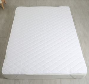 Protège-matelas matelassé en coton blanc 200TC, populaire et économique, imperméable, avec bande élastique aux quatre coins, hypoallergénique - Product Image 3