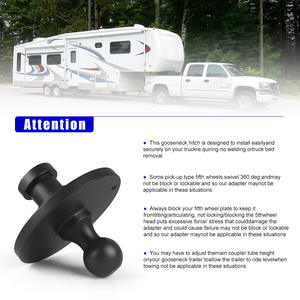 Adaptador de Enganche para Remolque con Bola de Cuello de Cisne de 2-5/16 Pulgadas para Camiones RV de 5 Ruedas - Product Image 3